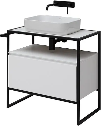 Тумба-умывальник напольная Allen Brau Priority 80 белый 1.31002.WM+