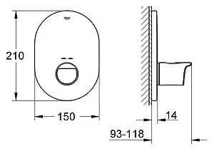 Термостат для 1 потребителя Grohe Grohtherm 2000 New хром 19352001 Термостат для 1 потребителя Grohe Grohtherm 2000 New хром 19352001, 2