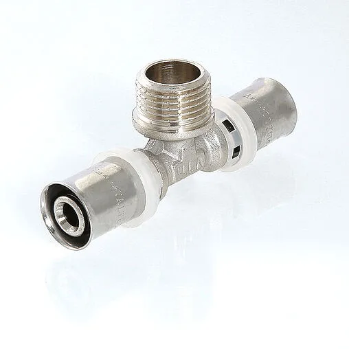 Тройник пресс переходной 20мм x ½"н x 20мм Valtec VTm.233.N.200420