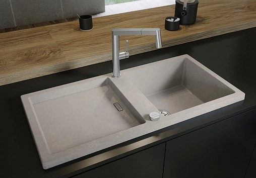 Смеситель для кухни с выдвижным изливом Blanco Panera-S нержавеющая сталь 521547