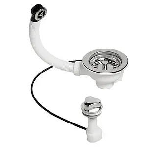 Выпуск автоматический для мойки с круглым переливом Mc Alpine хром OF2PUS113S Выпуск автоматический для мойки с круглым переливом Mc Alpine хром OF2PUS113S, 1