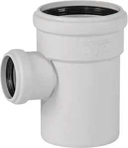 Тройник внутренний бесшумный D=110x58мм Угол 87° Ostendorf Skolan Safe SKEA 335420, 1
