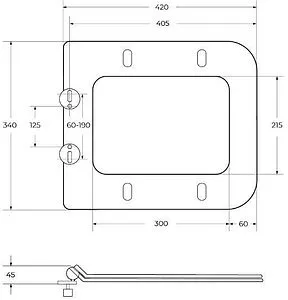 Унитаз подвесной безободковый BelBagno Due белый BB7107CHR/SC Унитаз подвесной безободковый BelBagno Due белый BB7107CHR/SC, 3