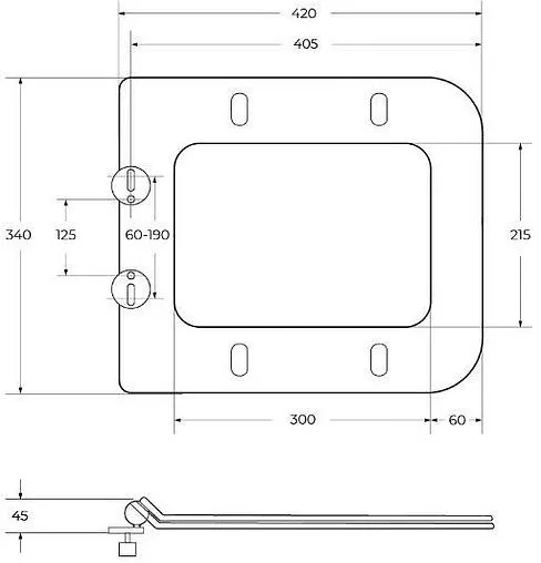Унитаз подвесной безободковый BelBagno Due белый BB7107CHR/SC Унитаз подвесной безободковый BelBagno Due белый BB7107CHR/SC