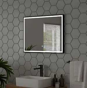 Зеркало с подсветкой Continent Aralia Led 80x60 чёрный ЗЛП1126, 3