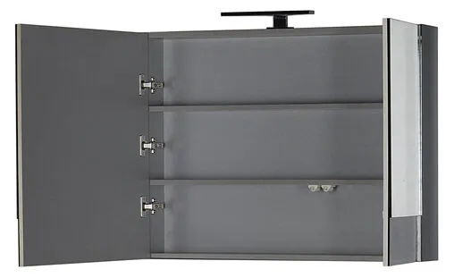 Шкаф-зеркало Aquanet Верона 90 L чёрный 00172340 Шкаф-зеркало Aquanet Верона 90 L чёрный 00172340