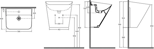 Раковина ISVEA Sott'Aqua 50 белый 10SQ37002SV Раковина ISVEA Sott'Aqua 50 белый 10SQ37002SV