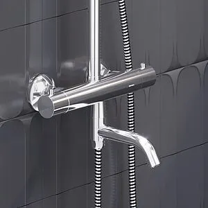 Душевая система с термостатом для ванны Damixa Jupiter хром 977810000, 5