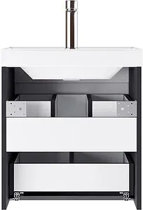 Тумба под умывальник подвесной Домино Graffo 50 графит DGr2110T, 5