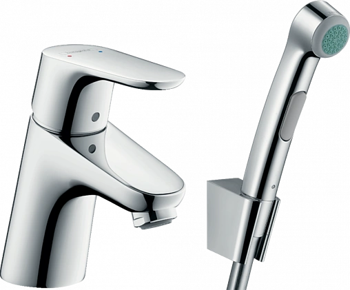 Смеситель для раковины с гигиеническим душем Hansgrohe Focus 70 хром 31926000