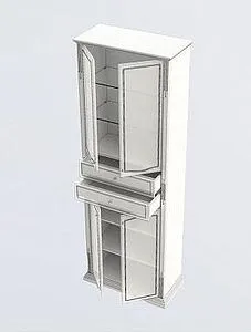 Шкаф-пенал напольный двухстворчатый Aquanet Лагуна 70 белый 00175396 Шкаф-пенал напольный двухстворчатый Aquanet Лагуна 70 белый 00175396, 3