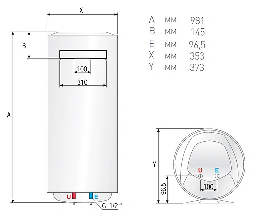 Водонагреватель накопительный электрический Ariston ABS PRO ECO INOX PW 65 V Slim 3700330