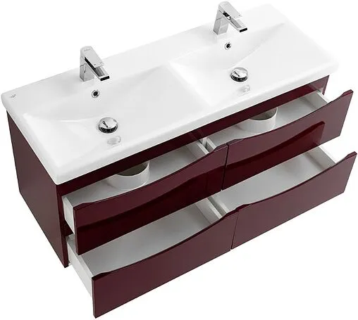 Тумба под умывальник подвесная BelBagno MARINO-CER 120 Bordo Lucido MARINO-CER-1200-4C-SO-2-BRDL-P