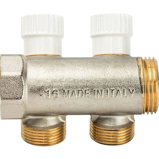 Коллектор регулирующий проходной 2 отвода 1&quot;в/н x ¾&quot;ек Luxor CP 452 68513502