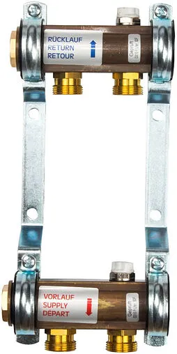 Группа коллекторная распределительная 2 отвода 1&quot;в/в x ¾&quot;ек Watts HKV/A 10004538