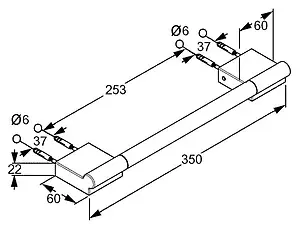 Поручень Kludi A-XES хром 4898105 Поручень Kludi A-XES хром 4898105, 3
