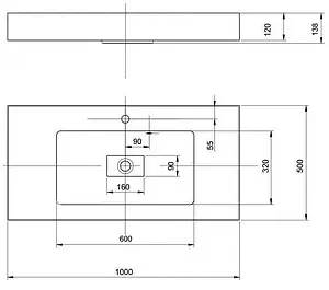 Раковина Aquaton Ричмонд 100 белый 1A70603KRD010, 2
