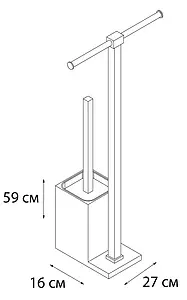 Ёршик для унитаза Fixsen Rainbow зелёный/хром FX-32-04 Ёршик для унитаза Fixsen Rainbow зелёный/хром FX-32-04, 3