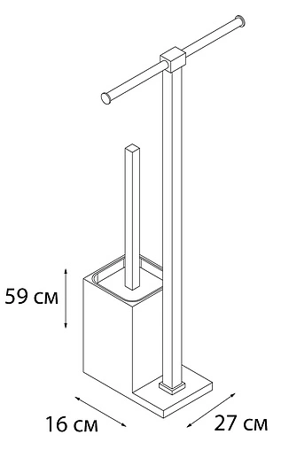 Ёршик для унитаза Fixsen Rainbow зелёный/хром FX-32-04