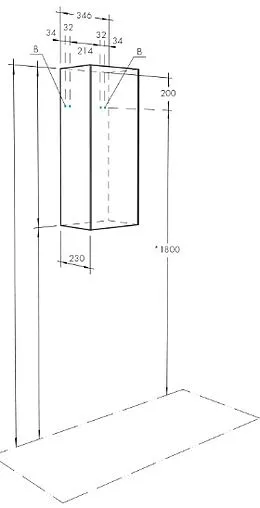 Шкаф Aquaton Асти 35 белый/ясень шимо 1A262903AX010