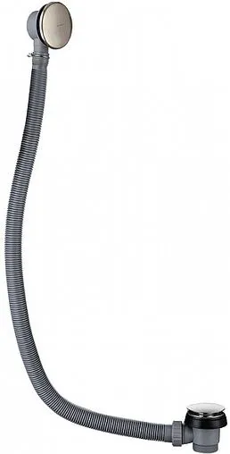 Слив-перелив для ванны без гидрозатвора Allen Brau Priority Round Brushed Nickel 5.31027-BN