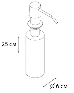 Дозатор для жидкого мыла Fixsen Hotel хром FX-31012D Дозатор для жидкого мыла Fixsen Hotel хром FX-31012D, 3