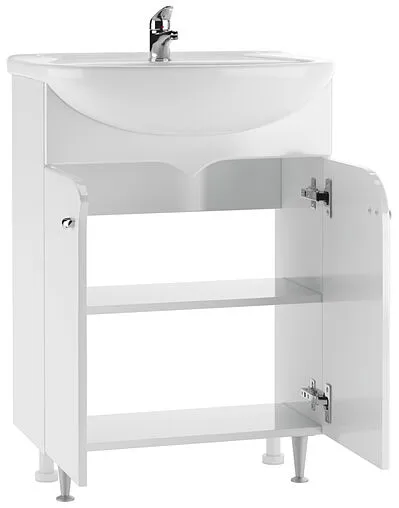 Тумба под умывальник напольная Айсберг Радуга 60 белый DA1142TR