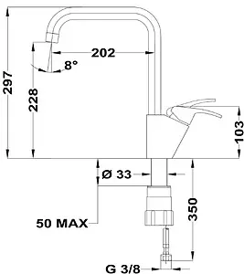 Смеситель для кухни Teka MTP 994 хром 116030002, 2