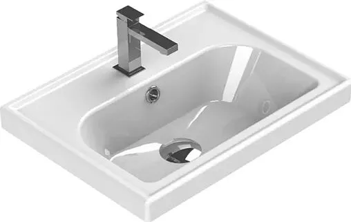 Раковина CeraStyle Frame 50 белый 030900-u