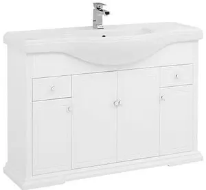 Тумба-умывальник напольная Aquanet Классик 120 белый 00175302+00188774 Тумба-умывальник напольная Aquanet Классик 120 белый 00175302+00188774, 1