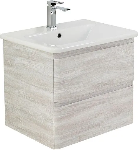 Тумба-умывальник подвесная BelBagno ALBANO 70 Rovere Vintage Bianco ALBANO-700-2C-SO-RVB+BB700/455-LV-MR-ALR