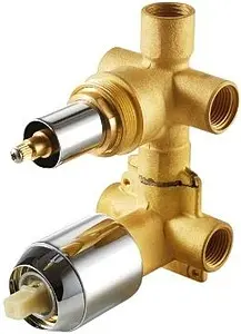 Скрытая часть смесителя для 3 потребителей Bravat Built-in D969C-A-RUS Скрытая часть смесителя для 3 потребителей Bravat Built-in D969C-A-RUS, 1