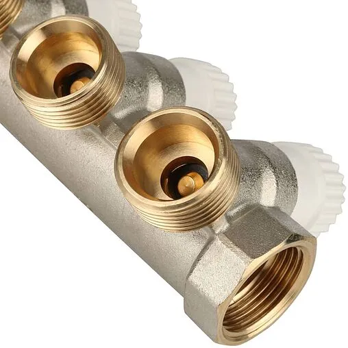 Коллектор регулирующий проходной 4 отвода ¾"в/н x ¾"ек Stout SMB 6851 343404 Коллектор регулирующий проходной 4 отвода ¾"в/н x ¾"ек Stout SMB 6851 343404