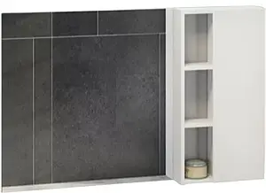 Шкаф-зеркало Comforty Милан 120 R белый 00004136261CF Шкаф-зеркало Comforty Милан 120 R белый 00004136261CF, 1