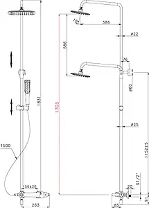Душевая система со смесителем для ванны Lemark Swan чёрный/золото LM5462BG Душевая система со смесителем для ванны Lemark Swan чёрный/золото LM5462BG, 2