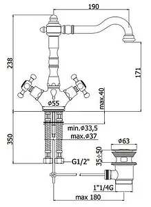 Смеситель для раковины Paffoni Belinda хром FBLV075CR Смеситель для раковины Paffoni Belinda хром FBLV075CR, 2