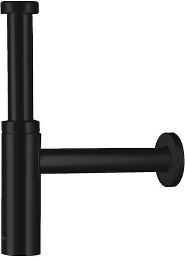 Сифон бутылочный для раковины Hansgrohe Flowstar S чёрный матовый 52105670