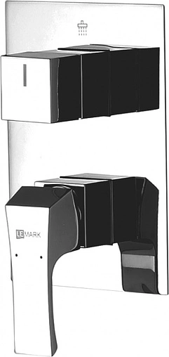 Смеситель для ванны скрытого монтажа Lemark Unit хром LM4528C