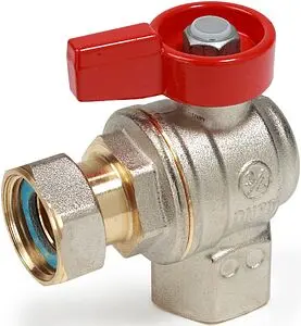 Кран шаровый с накидной гайкой угловой ½"в x ½"нг Giacomini R781PX013 Кран шаровый с накидной гайкой угловой ½"в x ½"нг Giacomini R781PX013, 1