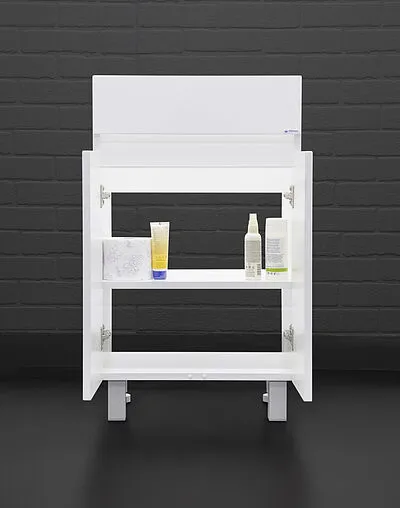 Тумба под умывальник напольный Айсберг Енисей 50 белый DA1620T