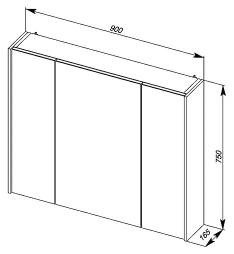 Шкаф-зеркало Aquanet Латина 90 белый 00179605