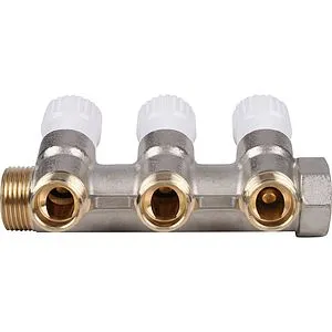 Коллектор регулирующий проходной 3 отвода ¾&quot;в/н x ½&quot;к Stout SMB 6851 341203, 5