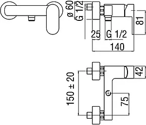 Смеситель для душа Nobili Up хром UP94130CR Смеситель для душа Nobili Up хром UP94130CR, 2