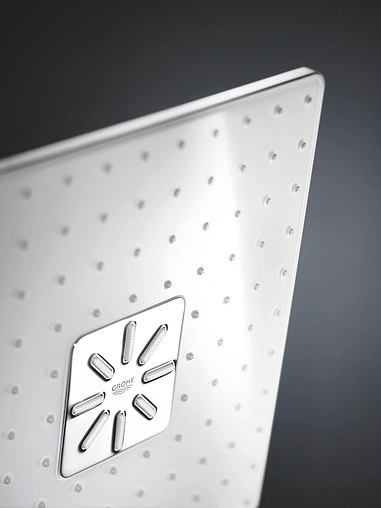 Лейка верхнего душа с настенным креплением Grohe Rainshower SmartActive Cube белый/хром 26479LS0