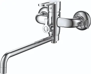 Смеситель для ванны с длинным изливом D&K Rhein Paulinus хром DA1353301 Смеситель для ванны с длинным изливом D&K Rhein Paulinus хром DA1353301, 1