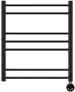 Полотенцесушитель электрический лесенка Lemark Ursus П7 600х500 черный матовый LM72607EBL Полотенцесушитель электрический лесенка Lemark Ursus П7 600х500 черный матовый LM72607EBL, 3