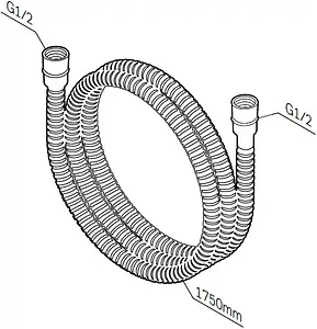 Шланг для душа Am.Pm 175см хром F0400364, 2