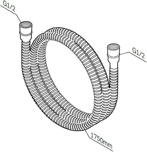 Шланг для душа Am.Pm 175см хром F0400364