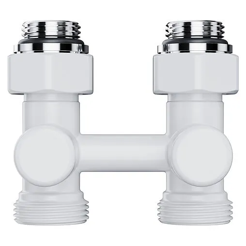 Узел нижнего подключения радиатора прямой ¾"ек x ¾"ек (½"н) Royal Thermo Design белый RANDP11234WH Узел нижнего подключения радиатора прямой ¾"ек x ¾"ек (½"н) Royal Thermo Design белый RANDP11234WH