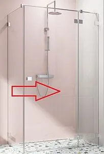 Душевая дверь 900мм прозрачное стекло Radaway Essenza Pro KDJ 90 R 10097090-01-01R, 1